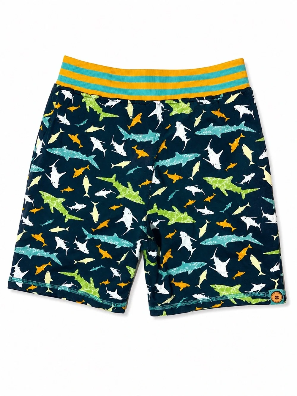 Matilda Jane set of 2 boy’s size 10 shorts. Sharks and leaves print